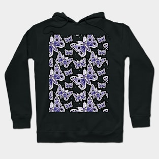 Space Moth pattern Hoodie